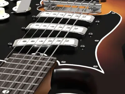 Electric Guitar Free 3D model buy