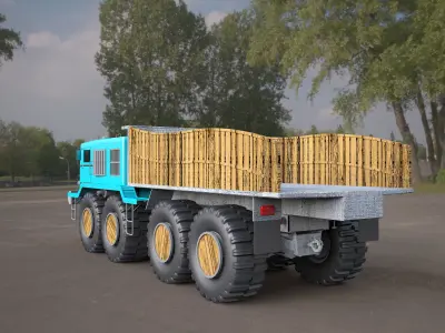 MA3-537 truck 3D model 3D model