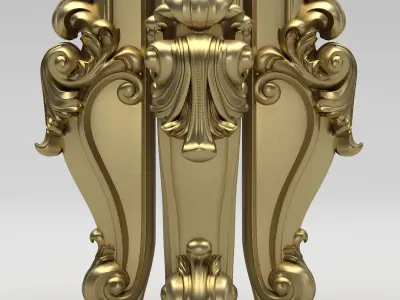 Carved Leg 3D model