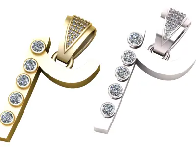 abstract pendant 3D print model