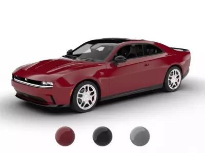 Dodge Charger Daytona R T 2025 3d model 3D model