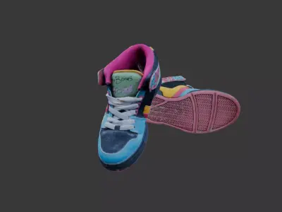 Scanned Used Skater Shoes 3D model