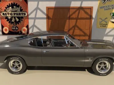 Plymouth Barracuda Fast-back 1969 3D model