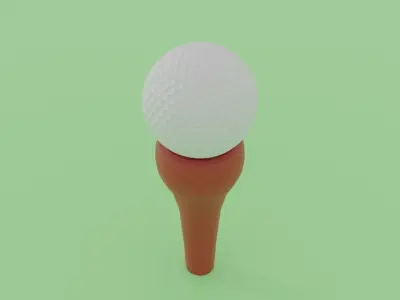 golf ball 3D model