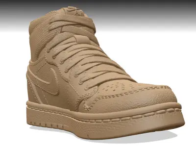 NIKE AIR JORDAN 1 SHOE SCULPTURE 3D model