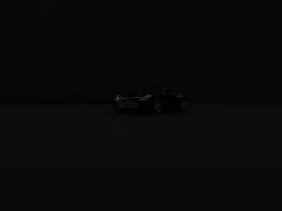 Aston Martin One-77 Low-poly 3D model