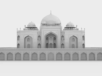 Humayun Tomb 3D model purchase