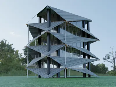 Futuristic Architecture 3D model