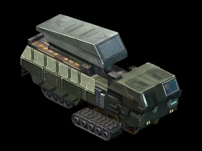 Missile-transportation vehicle 03 3D model