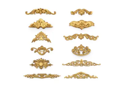 Acanthus Leaves Collection 12 3D model