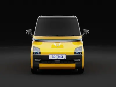 Wuling Air EV HQ Low Poly No Interior Low-poly 3D model