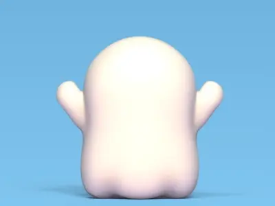 Cute Ghost - Halloween 3D print model