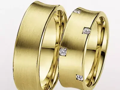 Wedding rings 038 3D print model