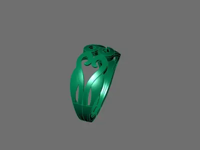 Women Ring Plain Ring Ready STL 3DM Models Womens Rings 3D print model 59