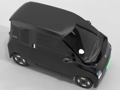 MG Comet Electric Car Black 3D model