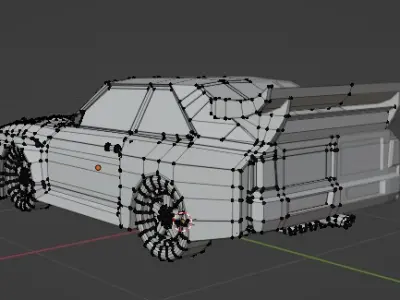 Audi Quattro S1 Sport Low-poly 3D model