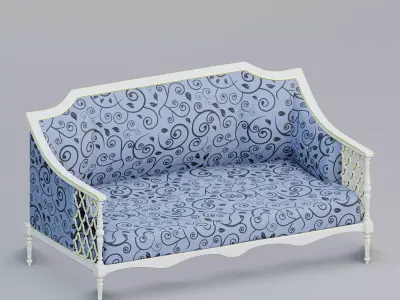 Lattice sofa 3D model