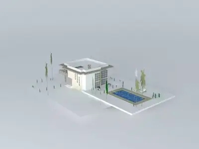 Modern house Free 3D model