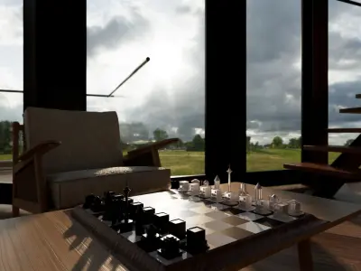 3D model of the bathroom 3D model