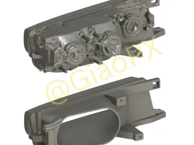 Nissan Cefiro A31 Left Intake Headlight Big Openning 3D print model