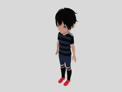 Soccer - Football  Player Low-poly 3D model shop