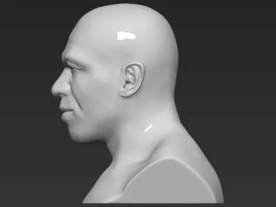Mike Tyson bust 3D printing ready stl obj formats 3D print model