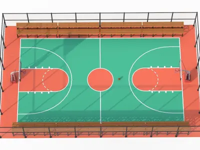 Basketball Court  3D model