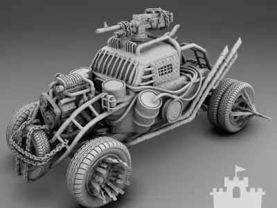 Mad Car 3D print model