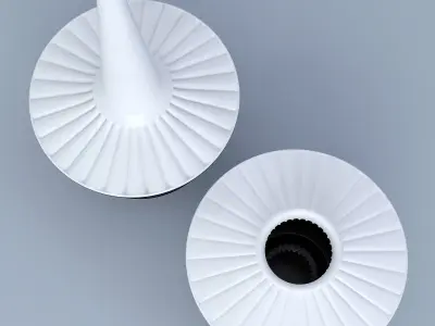 Decor Set White and Black 3D model