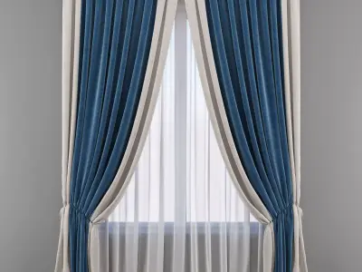 Set 77 Curtains 3D model
