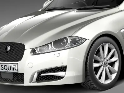 Jaguar XF Sportbrake 2013 3D model