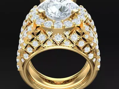 Luxury Men Rings Designs 5MR020 3D print model