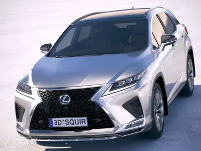 Lexus RX F sport 2020 3D model