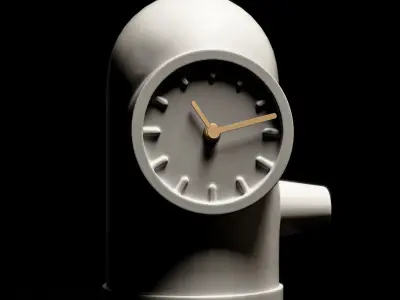 Leff amsterdam base table clock 3D model