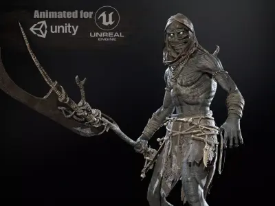 Ghoul Low-poly 3D model