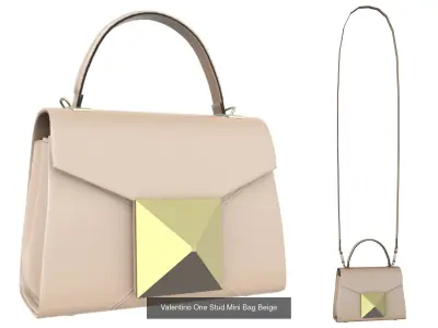 Valentino One Stud Mini Bag  3D Model Pack