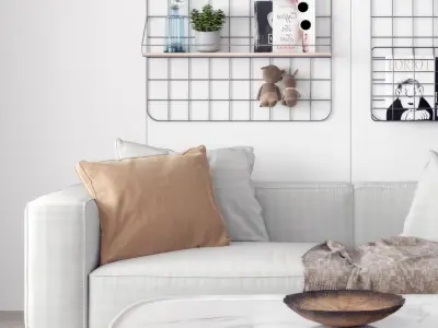 Hanger Art Decoration Combination Nordic 3D model