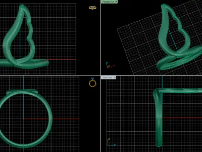 jewelry ring 303 3D print model