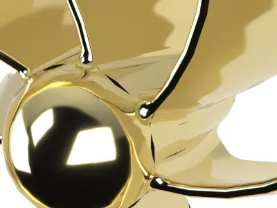 Bionic propeller for Submarines Yachts and Ships 3D print model