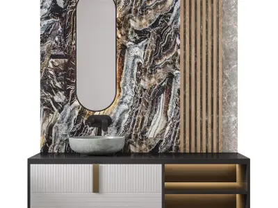 Luxury Bathroom 90 3D model