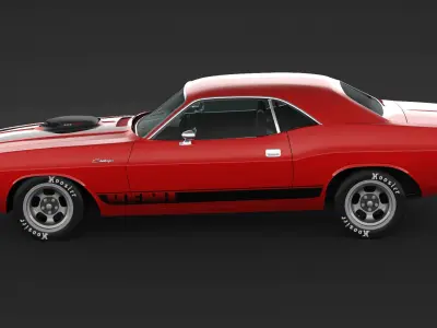 1970 Dodge Challenger Mopar 3D model
