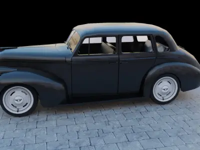Chevrolet Sedan 1940 Low-poly 3D model