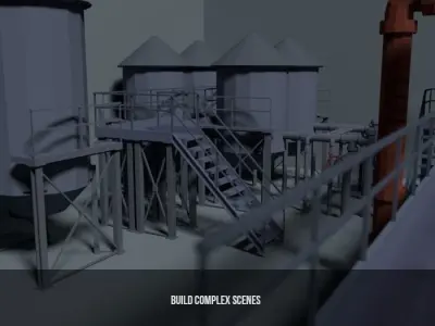 Pipe Pack V1 Low-poly 3D model