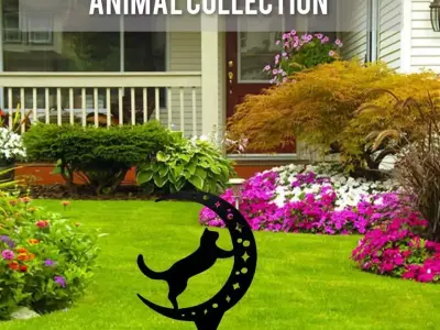 Wonderful Artificial Cat Home and Garden Outdoor Lawn Decor 3D model purchase