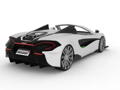Maclaran600it mclaren roadster Low-poly 3D model