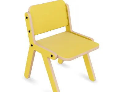 Chair 2 Low-poly 3D model