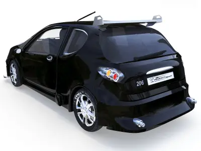 Peugeot 206 3D model