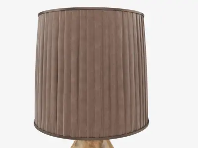 Desk lamp with lampshade 3D model