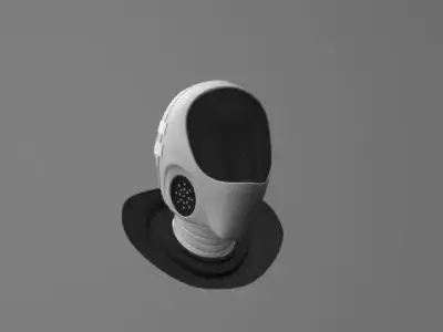 Robot head Free 3D model