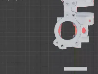 Subaru Lower Intake Manifold 14001AB66A Scan 3D model